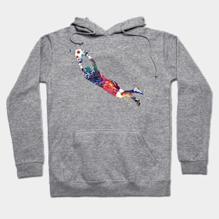 Male Soccer Player Hoodie
